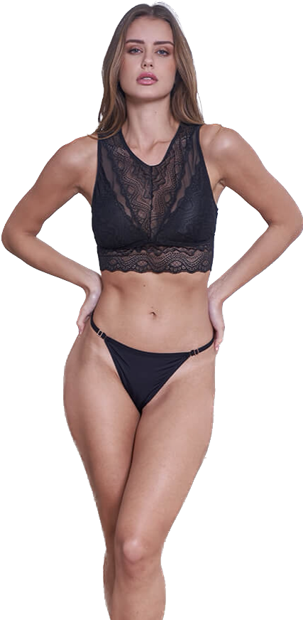 Lace Bralette - Crop Top