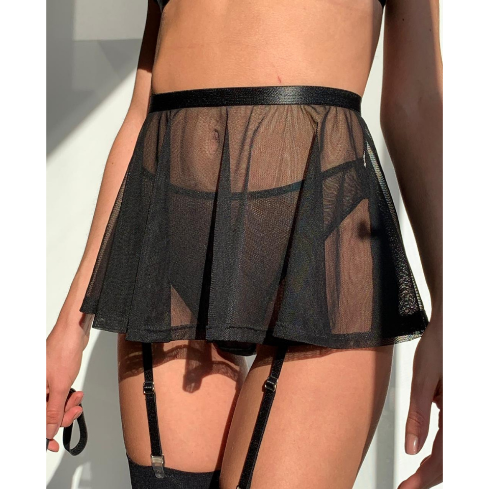 sheer-mini-skirt