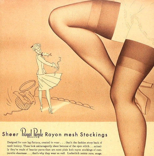 Vintage Nylon Stockings for Garter Belts