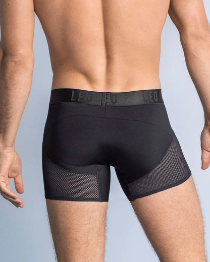 High-Tech Mesh Boxer Brief with Ergonomic Pouch - Breathable Microfiber Legs