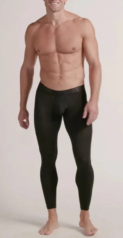 Microfiber Sports Leggings - Breathable - Long Legs Boxers - Long Johns