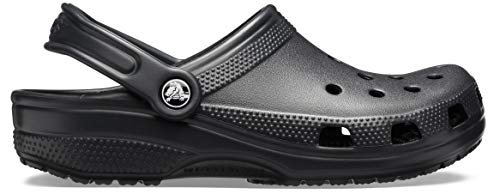 Crocs Unisex-Adult Classic Clogs, Black, 9 Women/7 Men