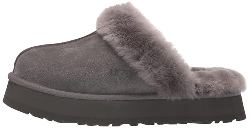 UGG Women's Disquette Slipper, Charcoal, 7