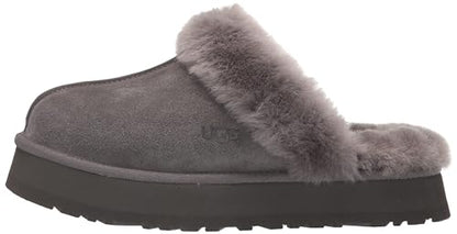 UGG Women's Disquette Slipper, Charcoal, 7