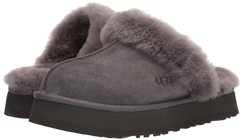 UGG Women's Disquette Slipper, Charcoal, 7
