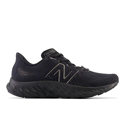 New Balance Men's Fresh Foam X Evoz V3 Slip Resistant Running Shoe, Black/Black Metallic/Black, 8 Wide