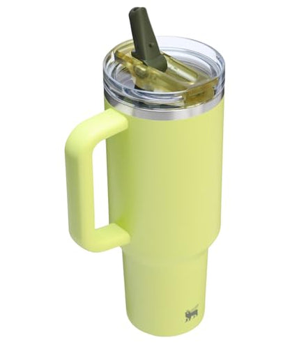 Stanley Quencher ProTour Flip Straw Tumbler with Leakproof Lid 40 oz | Built-In Straw and Handle | Cup Holder Compatible for Travel | Insulated Stainless Steel Cup | BPA-Free | Prickly Pear