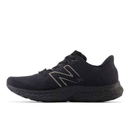 New Balance Men's Fresh Foam X Evoz V3 Slip Resistant Running Shoe, Black/Black Metallic/Black, 8 Wide