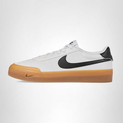 Nike Men's Court Shot Shoes, White/Black-Gum Light Brown, 13