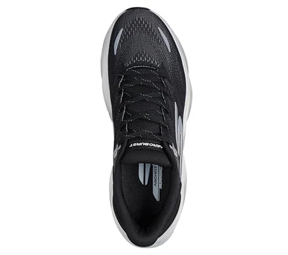 Skechers Men's Aero Burst Running Shoe, Black/White, 8.5