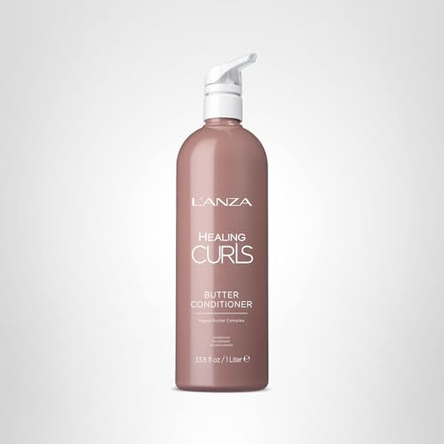L'ANZA Healing Curls Butter Conditioner - Curly Hair Product for Moisturizing and Detangling Velvety Curls with Anti-Humidity Moisturizers, with Sulphate Free, Paraben Free Formula (32 Fl Oz)