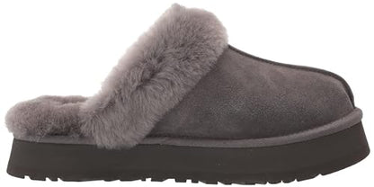 UGG Women's Disquette Slipper, Charcoal, 7