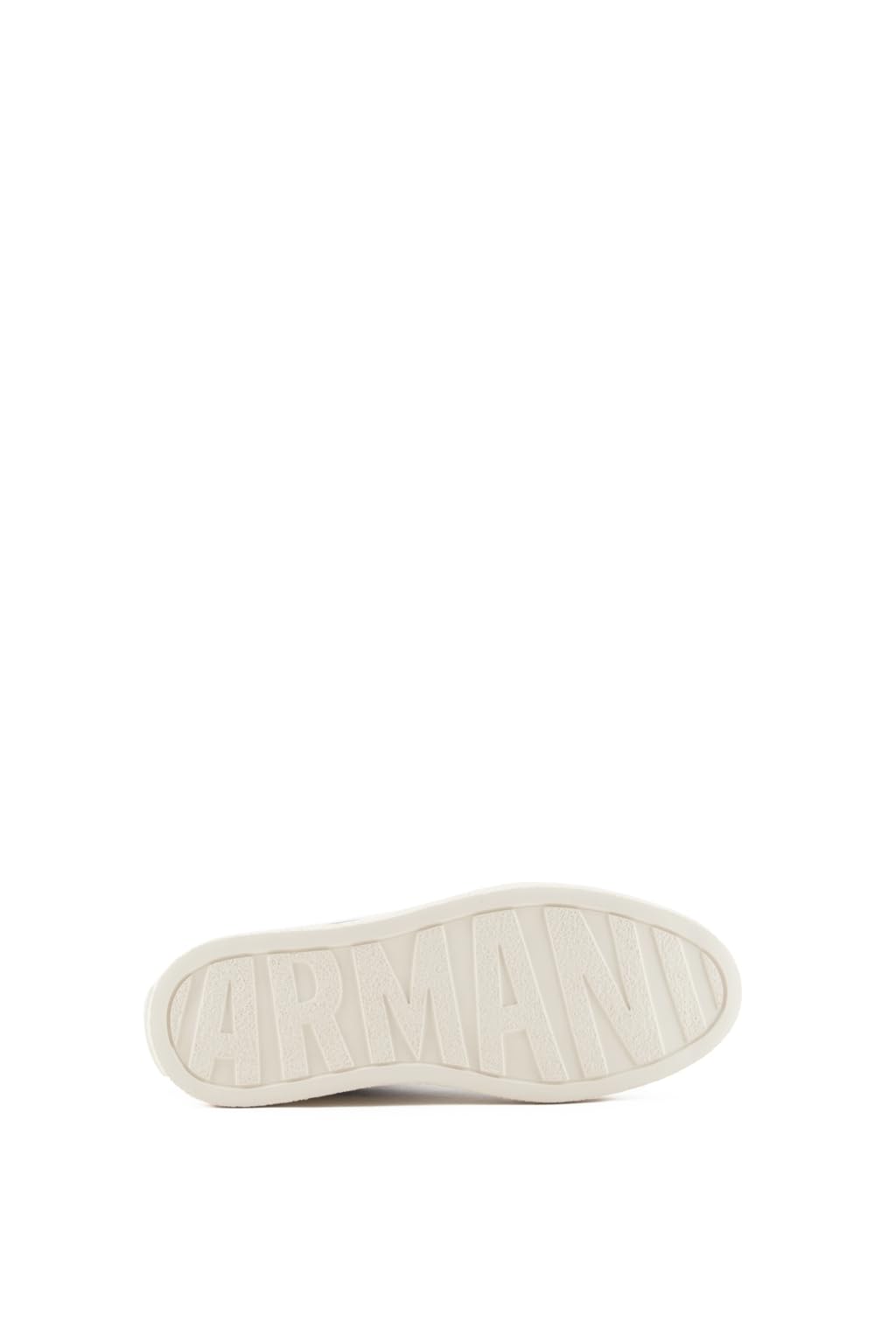 Armani Exchange Men's Classic Lion Clean Sneaker,Off White, 10UK