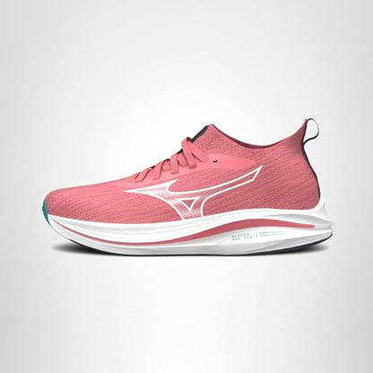 Mizuno Women's Neo Zen Running Shoe | Neutral Road-Trail Runner | Striking Coral-White | US Womens 8