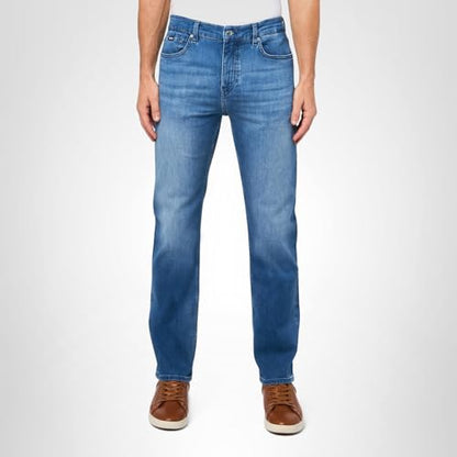 BOSS, H-Delaware Slim Fit Denim Jeans, Medium Blue, 32 32