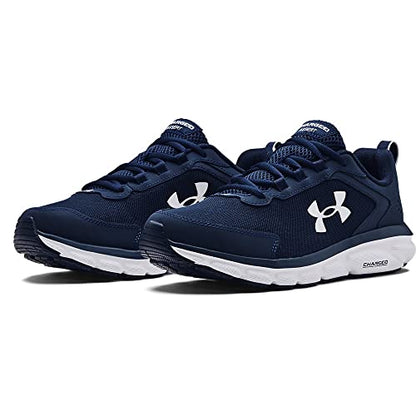 Under Armour Mens Charged Assert 9 Running Shoe, Academy Blue (400 White, 12 US