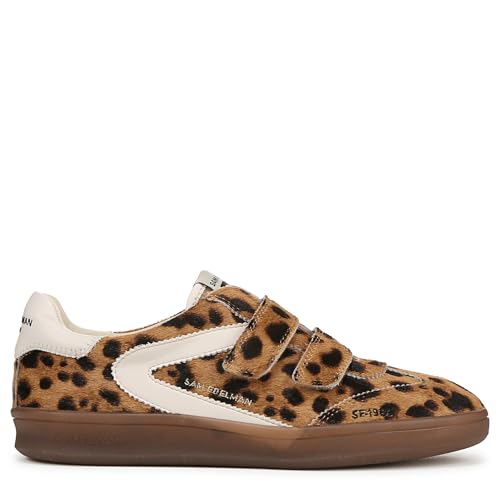 Sam Edelman Women's Talia Sneaker, Brown Leopard Multi, 7.5