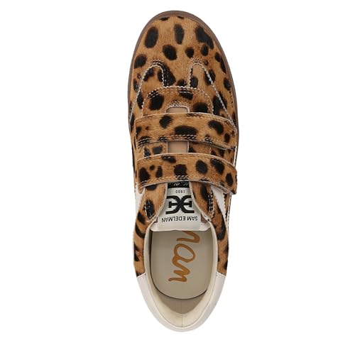 Sam Edelman Women's Talia Sneaker, Brown Leopard Multi, 7.5