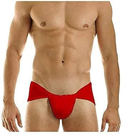 4 X Indian Traditional Underwear Red Langot Lankot Men Premium Loin Cloth Supporter Underpants loincloth Wrestler Underpants Mens Underwear Cotton Brief Red Color (4pcs)