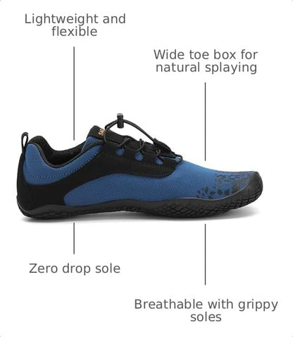 SAGUARO Men's Barefoot Shoes Wide Toe Box Minimalist Sneakers Water Shoe Active VII
