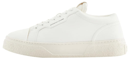 Armani Exchange Men's Classic Lion Clean Sneaker,Off White, 10UK