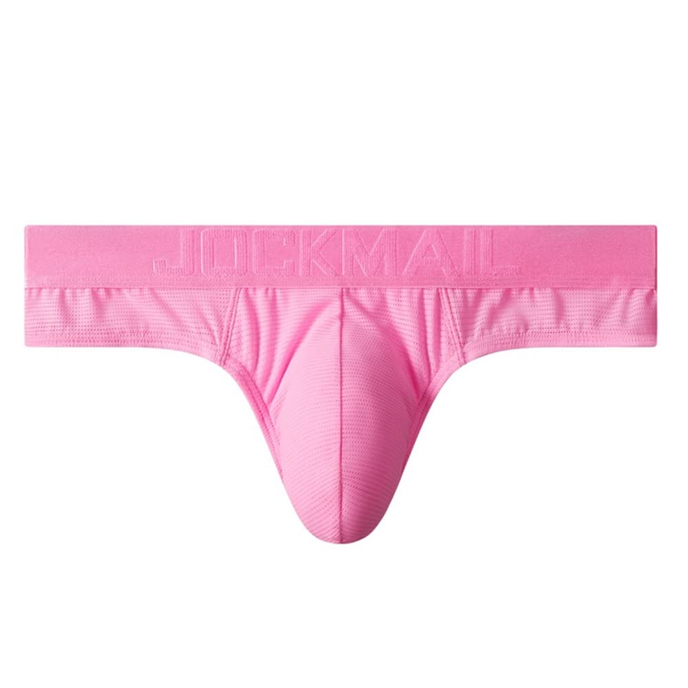 JOCKMAIL Jockstrap Athletic Supporters Bikini Underwear for Men Jock Strap Male Underwear for Gym Sport Pink