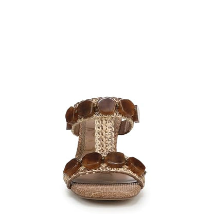 Sam Edelman Women's Dante Stone Heeled Sandal, Tawny Tan Multi, 6 Medium