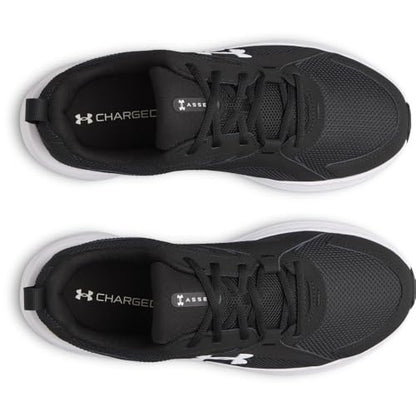 Under Armour Men's Charged Assert 11, (001) Black/Black/White, 8, US