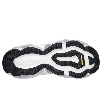 Skechers Men's Aero Burst Running Shoe, Black/White, 8.5