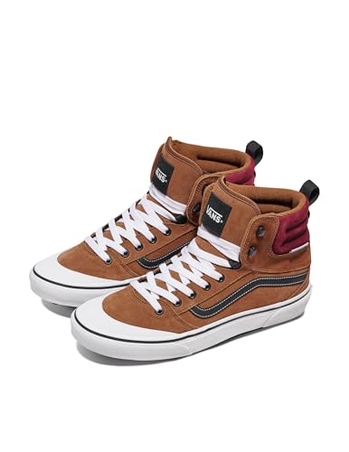 Vans Men's Ashwood Hi Vansguard Shoe | Water-Resistant High Top Sneakers for Everyday Wear, Suede Dachshund, 10