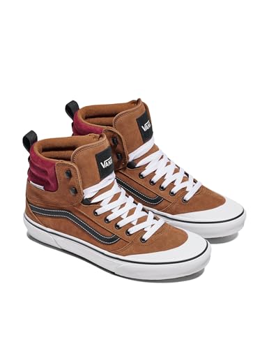 Vans Men's Ashwood Hi Vansguard Shoe | Water-Resistant High Top Sneakers for Everyday Wear, Suede Dachshund, 10
