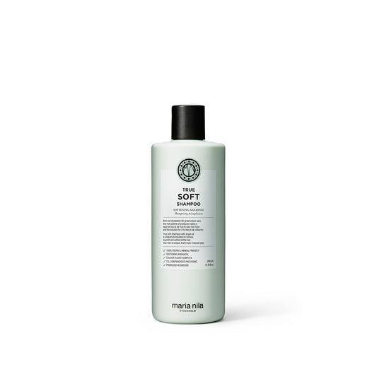 Maria Nila True Soft, Shampoo 11.8 Fl Oz, For Dry Hair, Argan Oil Remoisturises & Reduces Frizz, 100% Vegan & Sulfate/Paraben free