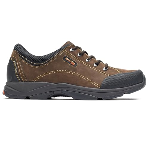 Rockport Men's Chranson Walking Shoe Dark Brown/Black 10.5 W (EE)-10.5 W