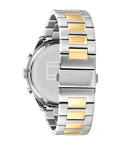 Tommy Hilfiger Men's Multifunction Two Tone Stainless Steel and Link Bracelet Watch, Color: Two Tone (Model: 1791944)