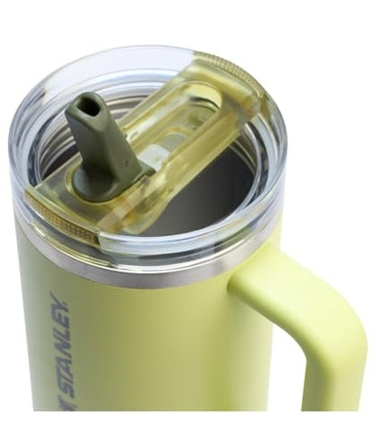 Stanley Quencher ProTour Flip Straw Tumbler with Leakproof Lid 40 oz | Built-In Straw and Handle | Cup Holder Compatible for Travel | Insulated Stainless Steel Cup | BPA-Free | Prickly Pear