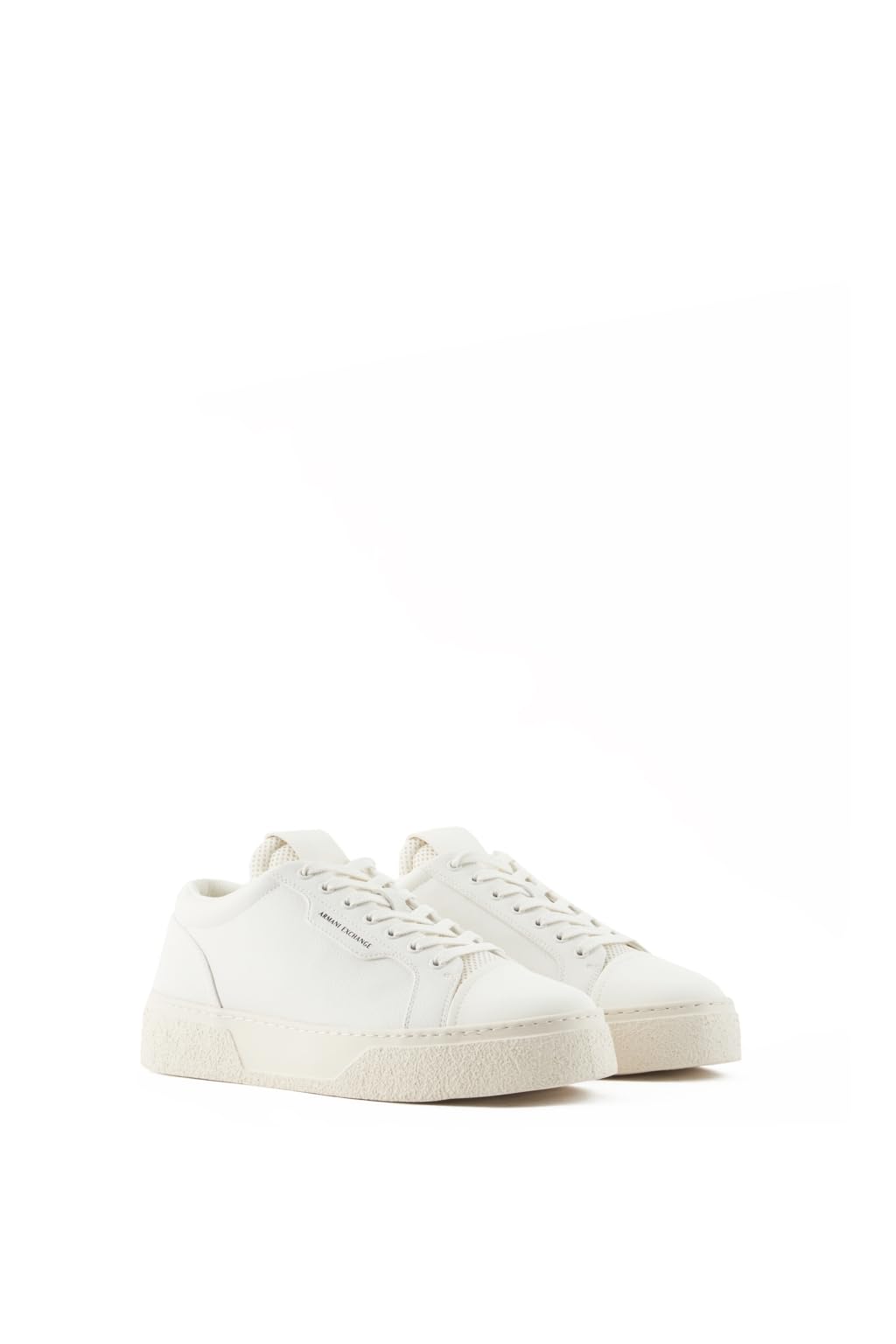 Armani Exchange Men's Classic Lion Clean Sneaker,Off White, 10UK