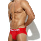 Arjen Kroos Men's Jockstrap Underwear Mesh Athletic Supporter Cotton Jock Strap Briefs,RED-AK2150,XX-Large