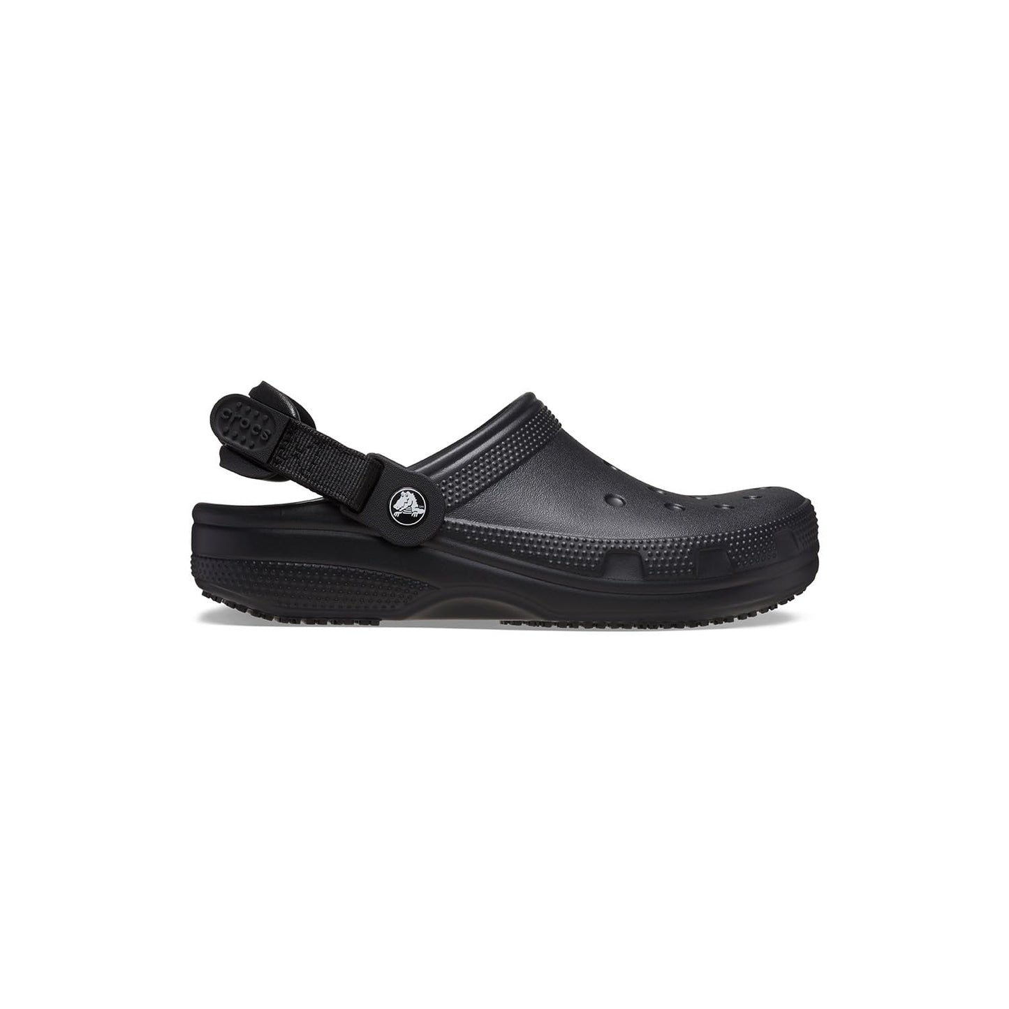 Crocs Unisex-Adult Classic Work Clogs | Enclosed Toe | Slip Resistant | All Day Comfort, Black, 5 Women/3 Men