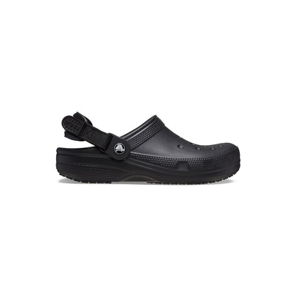 Crocs Unisex-Adult Classic Work Clogs | Enclosed Toe | Slip Resistant | All Day Comfort, Black, 5 Women/3 Men