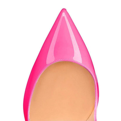 Sissy  Classic Pointed Toe High Heels Sexy Stiletto Pumps Office Lady Crossdressing Hot Pink
