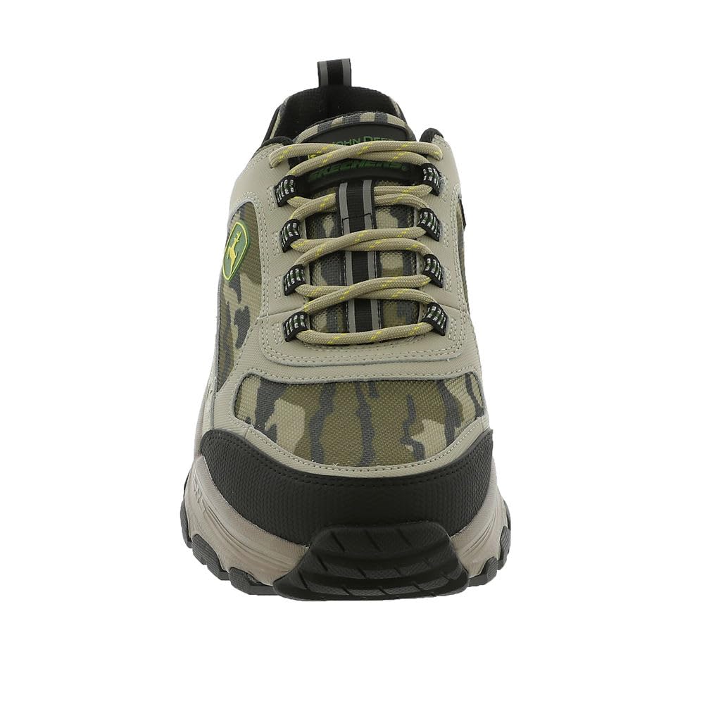 Skechers Men's John Deere D'Lux Trekker Soundguard Lace Up Hiking Shoe, Camouflage, 7