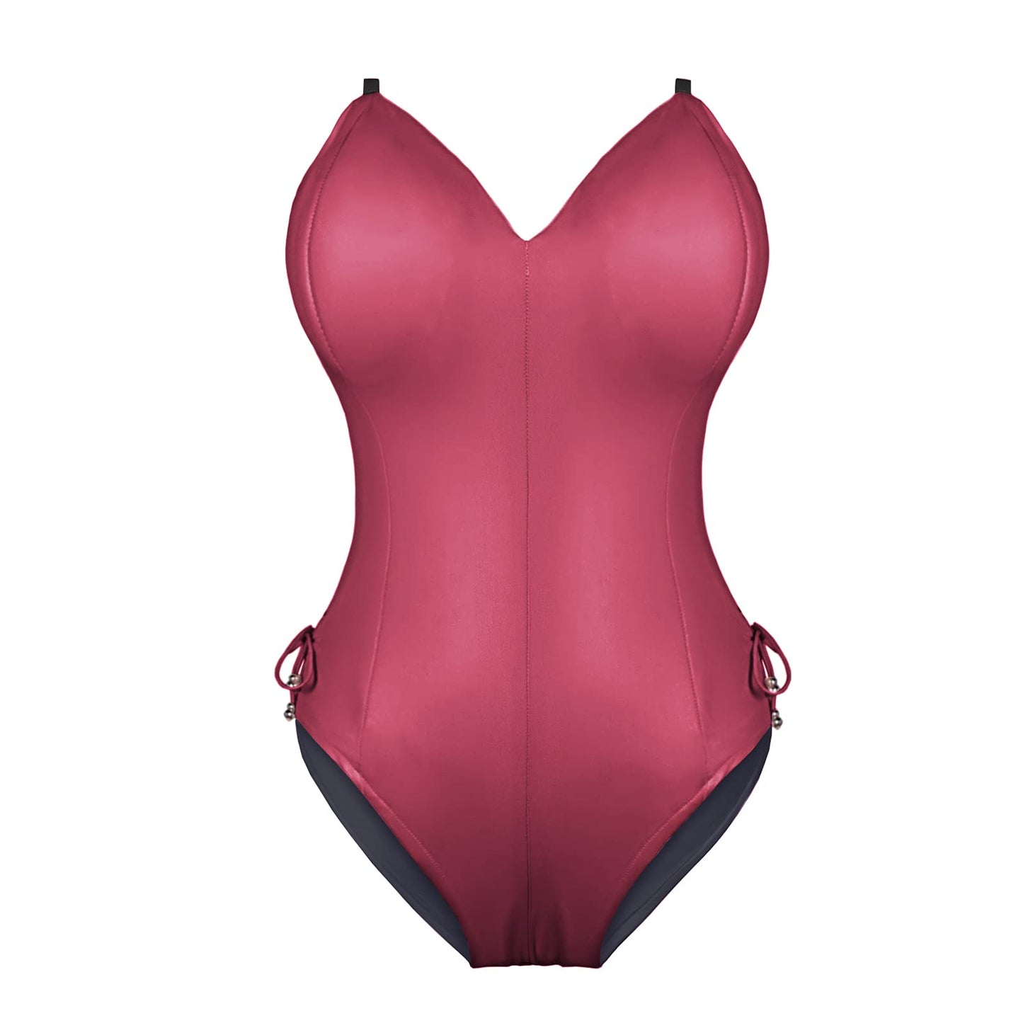 Womens Bunny Costume Girl Suit Senpai Cosplay Anime Role Costume One Piece Bodysuit Removable Padded with Stockings Set(Red L)