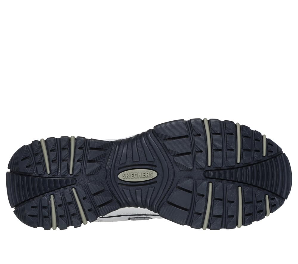 Skechers mens Energy Afterburn road running shoes, White/Navy, 9.5 US
