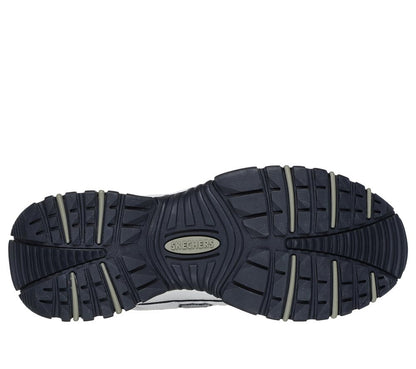 Skechers mens Energy Afterburn road running shoes, White/Navy, 9.5 US