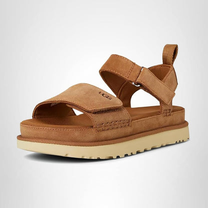 UGG Women's Goldenstar Sandal, Chestnut, 9