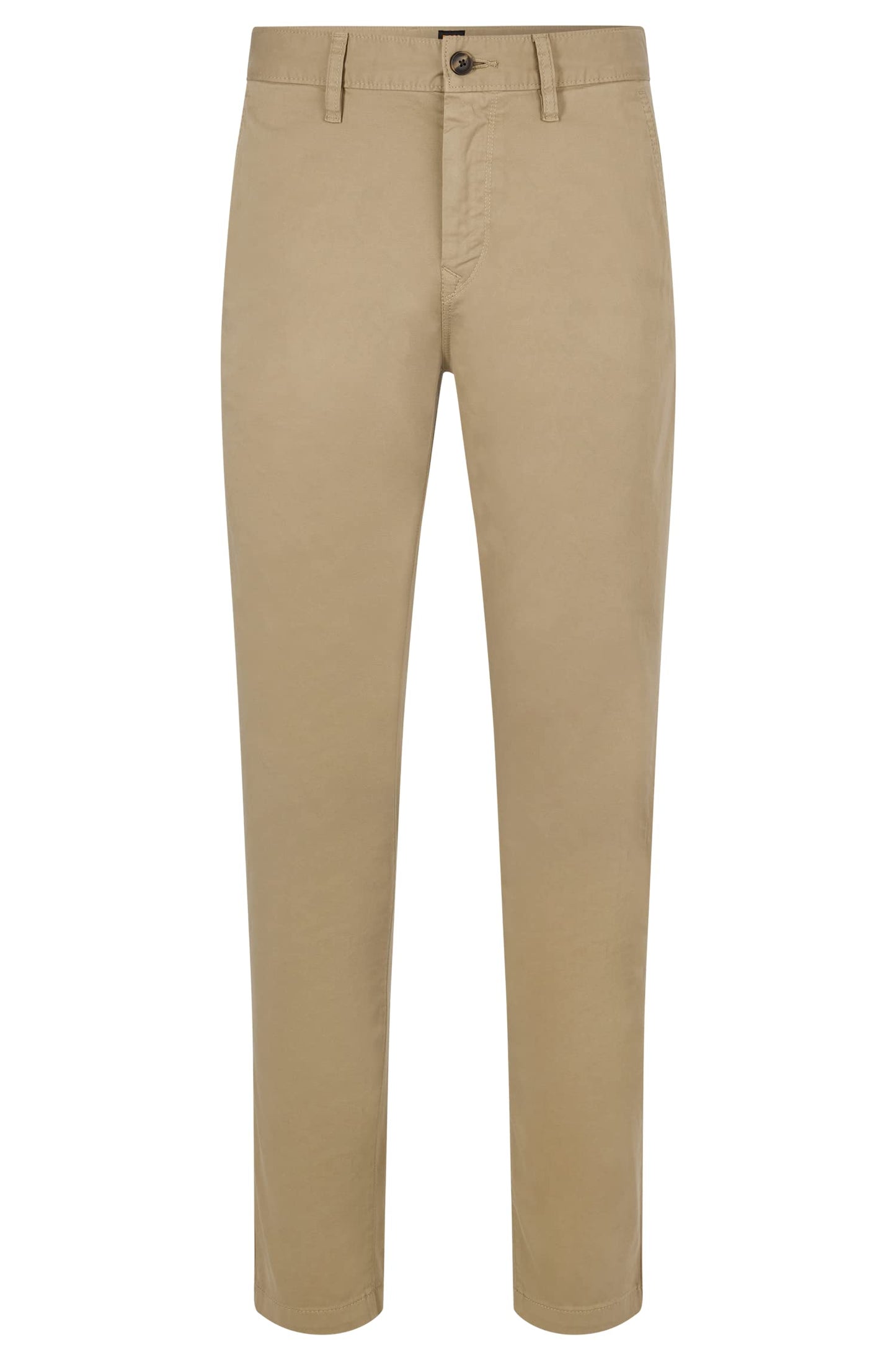 BOSS Hugo Mens Tapered Fit Chino Trouser Pant Khakis, Basic Beige, 40W x 32L US