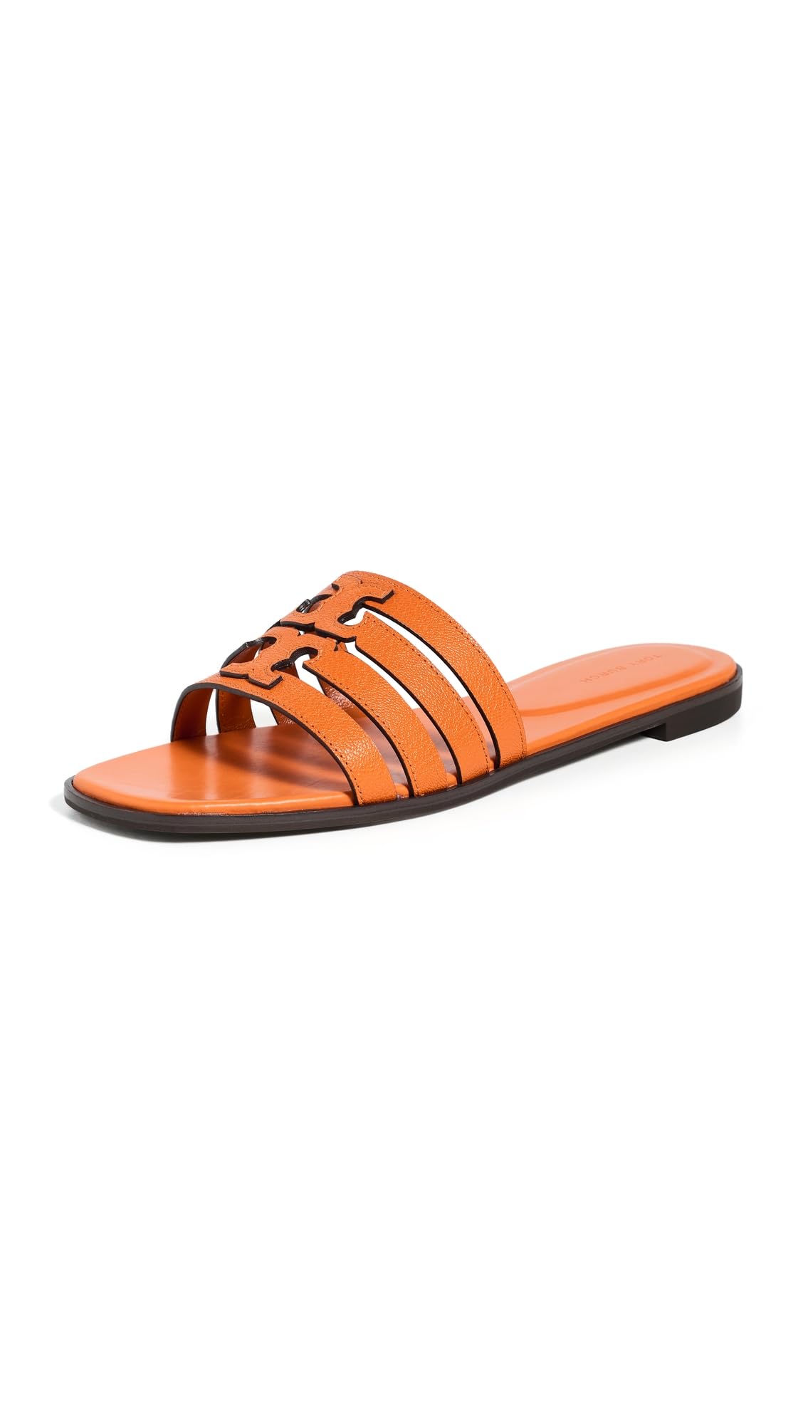 Tory Burch Women's Ines Cage Slides, Orange Citrine, 5 Medium US