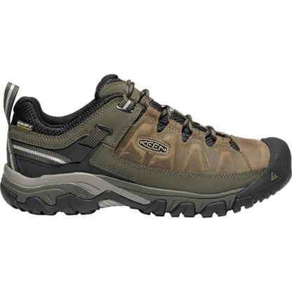 KEEN Men's Targhee 3 Low Height Waterproof Hiking Shoes, Bungee Cord/Black, 11 Wide