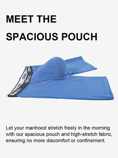 Modal Spacious Pouch Boxer Briefs - Vibrant Everyday Essential, 3-Pack, Small, Blue/Turquoise/White