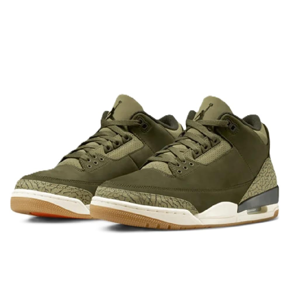Jordan Air 3 Retro 'Medium Olive' (Olive Green) Size 9